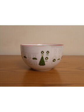 Martha Stewart Collection "Holiday in the City" Christmas Deep Cereal/Soup Bowl